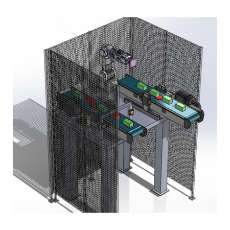 Konstruktion einer Roboter-Anlage